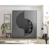 Livetastic omara z drsnimi vrati, barve grafita | Shoptok.si