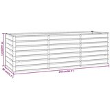  Povišena vrtna gredica boja hrđe 240 x 80 x 77 cm čelik COR-TEN | shoptok.hr