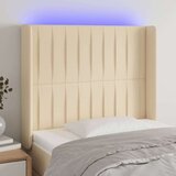  Uzglavlje krem 83 x 16 x 118/128 cm od tkanine Cijene