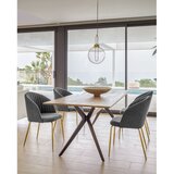Kave Home Jedilna miza z mizno ploščo v hrastovem dekorju 90x160 cm Amethyst – | Shoptok.si