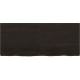  Zidna polica tamnosmeđa 120x50x(2-4) cm od obrađene hrastovine | Eponuda.ba