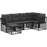  Set vanjskih sofa Crna Poliester - Crna bez stola | shoptok.hr