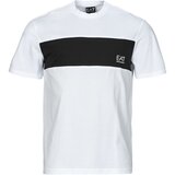 Ea7 Emporio Armani Majice s kratkimi rokavi ATHLETIC COLORBLOCK TSHIRT Bela | Shoptok.si
