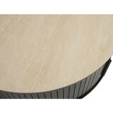 Unique Furniture Okrugao stolić za kavu s keramičkom daskom u tamnoj prirodnoj boji ø 85 cm Enna – | shoptok.hr