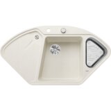 Blanco sudoper DELTA II-F InFino SILGRANIT pribor 18/10, s dalj.upr. - NJEŽNO BIJELA | shoptok.hr