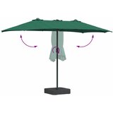  Vrtni suncobran Zelena 385 x 209 x 244 cm Poliester i čelik | Eponuda.ba