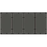  Vrtni stol sa staklenom pločom crni 190x90x75 cm od poliratana | shoptok.hr