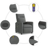  Masažna fotelja, tamno siva tkanina | shoptok.hr
