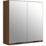 Maison Chic Kopalniška omarica - Kopalniški kabinet z ogledalom rjavi hrast 64x20x67 cm, (21795058) Cene