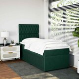 Box spring krevet s madracem tamnozeleni 80 x 200 cm baršunasti | shoptok.hr