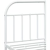 Metalni okvir za krevet s uzglavljem bijeli 180x200 cm | shoptok.hr