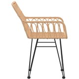  Vrtne stolice 2 kom s naslonima za ruke 56x64x80 cm PE ratan | shoptok.hr