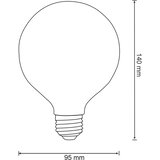  LED sijalica VINTAGE jantarna G95 E27/4W/230V 2700K | Eponuda.com