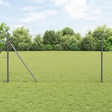 vidaXL Heksagonalna ograda Siva 1.2x10 m Čelik | shoptok.hr