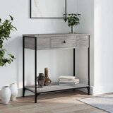  Konzolni stol siva boja hrasta 75x34 5x75 cm konstruirano drvo Cijene