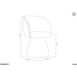 Makamii Sivi jedilni stol Maia - | Shoptok.si