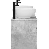  Set ormarića za kupaonicu 3 kom. Betonska siva 49 x 44,5 x 66,5 cm | Shoptok.si