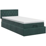  Podesivi krevet s madracem Tamnozelena 100 x 200 cm Baršun | shoptok.hr
