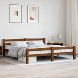 Maison Chic Posteljni okvir - Dvoposteljna postelja - Zakonska postelja medeno rjav iz trdne borovine 180x200 cm-J5235, (21769053) | Shoptok.si