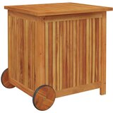  Vrtna kutija za pohranu s kotačima 60x50x58 cm od drva bagrema | shoptok.hr