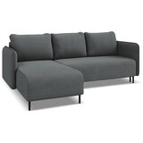 Makamii temno siva raztegljiva/s prostorom za shranjevanje kotna sedežna garnitura (levi kot) luana – | Shoptok.si