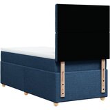  Krevet s oprugama i madracem plavi 90 x 200 cm od tkanine | shoptok.hr