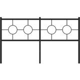  Metalno zamjensko uzglavlje crno 150 cm | shoptok.hr