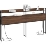  Skladiščni naslon s polico Rjavi hrast 200 cm Konstruiran les, (5000142264) | Shoptok.si