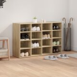 vidaXL Omara za čevlje Sonoma Oak 52.5 x 30 x 50 cm Konstruiran les | Shoptok.si