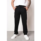 Dewberry 14308 Straight Leg Pocket Zipper Detailed Sweatpant-BLACK | Shoptok.si