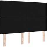  Vzglavje Gumbasto Nabrano Črno 160 cm Žamet, (22052866) | Shoptok.si