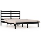 Furnova Posteljni okvir črn iz trdne borovine 200x200 cm, (21938317) | Shoptok.si