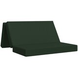 vidaXL Zložljiv kavč postelja 140 x 67 x 45 cm Temno zelena, (5000295214) | Shoptok.si