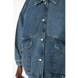 Trendyol Dark Blue Pocket Detailed Oversize Denim Jacket | ePonuda.com