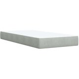 vidaXL Box spring krevet s madracem svjetlosivi 80 x 200 cm baršunasti | shoptok.hr