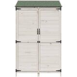  Vrtna Šupa Bijela 106,5 x 56 x 176 cm Konstruirano drvo | shoptok.hr