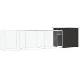  Kavez za kokoši antracit 400x91x100 cm pocinčani čelik | shoptok.hr