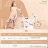  Dječji bicikl Flower 14" maslačak bijelo-bež | shoptok.hr