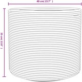  Košara za pohranu sivo-bijela Ø 40 x 35 cm pamučna | shoptok.hr