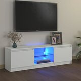 The Living Store TV omarica z LED lučkami bela 120x30x35,5 cm - TV Omarica, (21376463) Cene