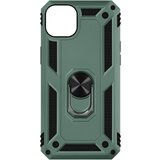 AVIZAR Trden ovitek iz dveh materialov za iPhone 14 Plus s podpornim obrocem - zelen, (20714995) Cene