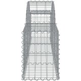  Lučne gabionske košare 12 kom 200x30x40/60 cm pocinčano željezo | shoptok.hr