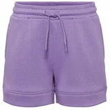 Pieces KIDS Športne kratke hlače 17138931 Vijolična Regular Fit