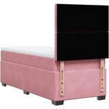 Box spring krevet s madracem ružičasti 90x200 cm baršunasti | shoptok.hr