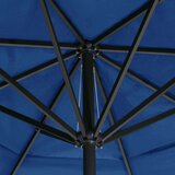 vidaXL Vrtni suncobran s aluminijskom šipkom 600 cm azurno plavi | shoptok.hr