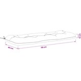  Jastučić za klupu VIANEN 100% poliester Crna 110 x 40 x 12 cm Slike