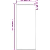 vidaXL Zavjese sa zavjesama 2 pcs Tamno plava 245 x 140 cm Poliester | shoptok.hr
