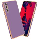 Cadorabo Huaweijem v sijajnem vijoličnem - zlatem - zaščitnem pokrovu, narejen iz fleksibilnega silikona TPU in z zaščito pred kamero, (20595712) | Shoptok.si