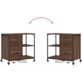 vidaXL Uredski ormar Smeđi hrast 76 x 41 x 72 cm Konstruirano drvo | shoptok.hr