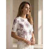 Sinsay Pletena bluza s viskozom i cvjetnim motivom | shoptok.hr